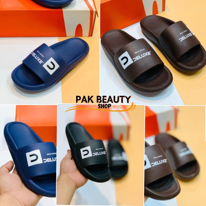 Buy Deluxe Printed Slides for men s With Unique Design In Pakistan. Best & High-Quality Design Here At Our PakbeautyShop. We Sell Slides & Flip Flops...